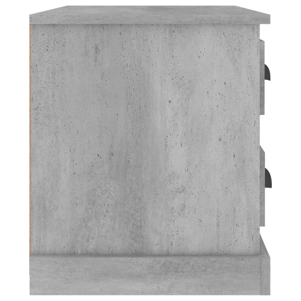 Betoninharmaa yöpöytä Kodesch 60x39x45cm