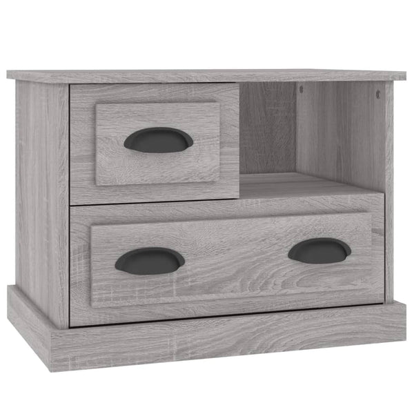Grauer Nachttisch Kodesch 60x39x45cm