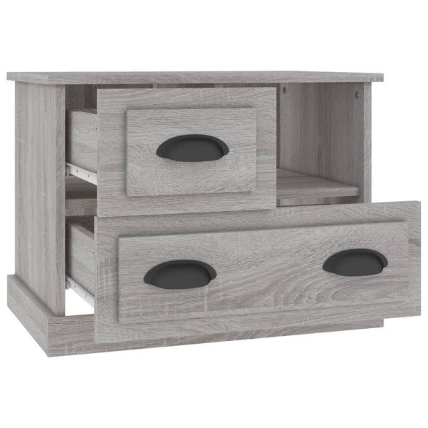 Grauer Nachttisch Kodesch 60x39x45cm