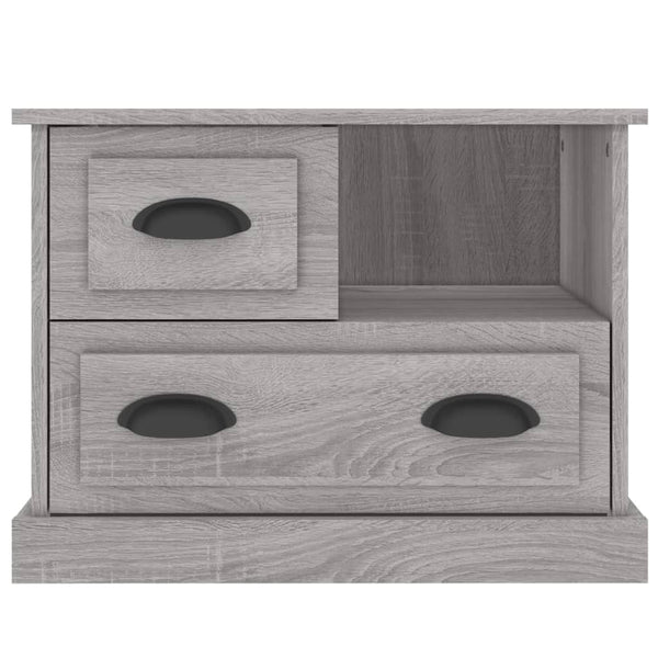Grauer Nachttisch Kodesch 60x39x45cm