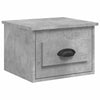 Wandmontierter Nachttisch Nazmib aus Beton in Grau 41,5x36x28cm