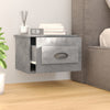 Wandmontierter Nachttisch Nazmib aus Beton in Grau 41,5x36x28cm