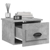 Wandmontierter Nachttisch Nazmib aus Beton in Grau 41,5x36x28cm