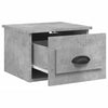 Wandmontierter Nachttisch Nazmib aus Beton in Grau 41,5x36x28cm
