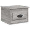 Harmaa seinäkiinnitettävät yöpöydät Nazmib 41,5x36x28cm (2 kpl)