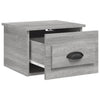 Harmaa seinäkiinnitettävät yöpöydät Nazmib 41,5x36x28cm (2 kpl)