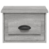 Harmaa seinäkiinnitettävät yöpöydät Nazmib 41,5x36x28cm (2 kpl)