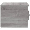 Harmaa seinäkiinnitettävät yöpöydät Nazmib 41,5x36x28cm (2 kpl)