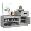 Schuhschrank Hobart, betongrau, 100x42x60cm (Holz)