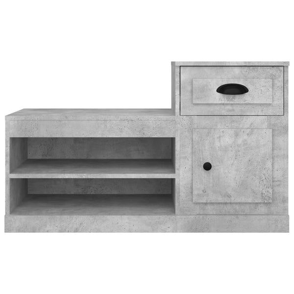 Schuhschrank Hobart, betongrau, 100x42x60cm (Holz)