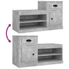 Schuhschrank Hobart, betongrau, 100x42x60cm (Holz)