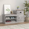 Schuhschrank Hobart, betongrau, 100x42x60cm (Holz)