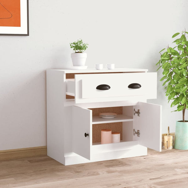 Weißes Bart Sideboard 70x35,5x67,5cm (Holz)