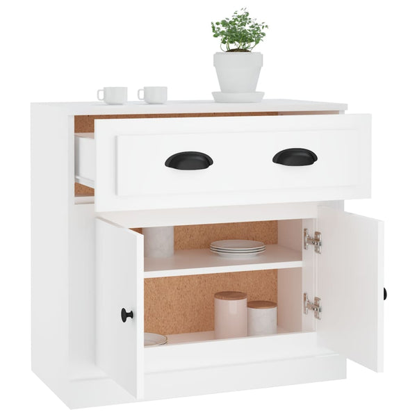 Weißes Bart Sideboard 70x35,5x67,5cm (Holz)