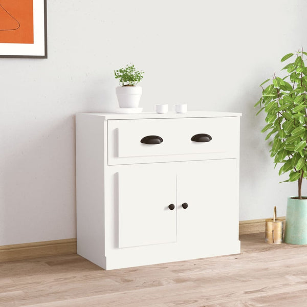 Weißes Bart Sideboard 70x35,5x67,5cm (Holz)