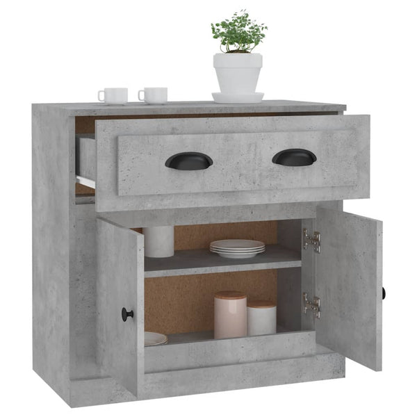 Betoninharmaa senkki Bart 70x35,5x67,5cm (puinen)