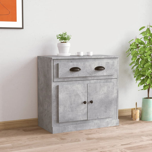 Betoninharmaa senkki Bart 70x35,5x67,5cm (puinen)