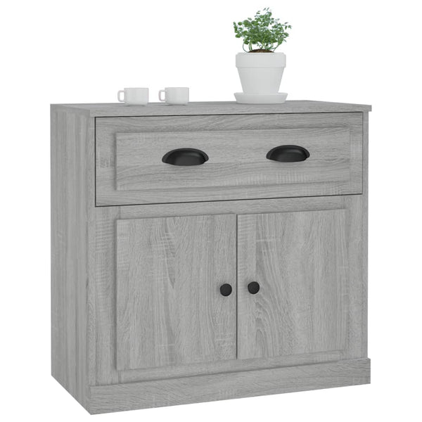 Graues Sideboard Bart 70x35,5x67,5cm (Holz)