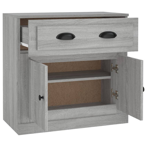 Graues Sideboard Bart 70x35,5x67,5cm (Holz)