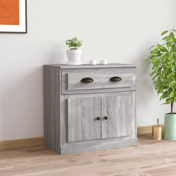 Graues Sideboard Bart 70x35,5x67,5cm (Holz)