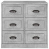 Betongraues Sideboard Miltiada 70x35,5x67,5cm (Holz)