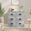 Betongraues Sideboard Miltiada 70x35,5x67,5cm (Holz)