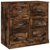 Anrichte Miltiada aus geräucherter Eiche 70x35,5x67,5cm (Holz)