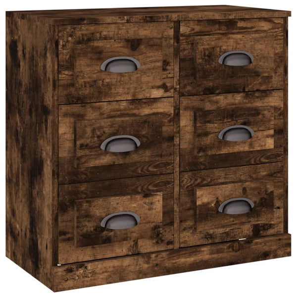 Anrichte Miltiada aus geräucherter Eiche 70x35,5x67,5cm (Holz)