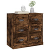 Anrichte Miltiada aus geräucherter Eiche 70x35,5x67,5cm (Holz)