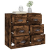 Anrichte Miltiada aus geräucherter Eiche 70x35,5x67,5cm (Holz)