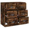 Anrichte Miltiada aus geräucherter Eiche 70x35,5x67,5cm (Holz)