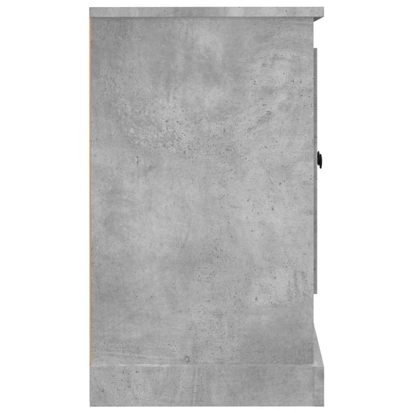 Sideboard Tansa aus Holz, betongrau, 100x35,5x60cm