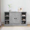 Sideboard Tansa aus Holz, betongrau, 100x35,5x60cm