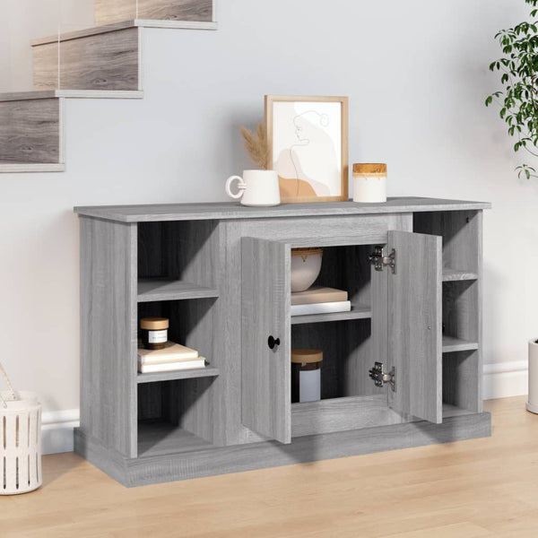 Graues Sideboard Tansa 100x35,5x60cm (Holz)
