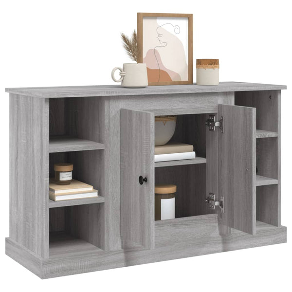 Graues Sideboard Tansa 100x35,5x60cm (Holz)