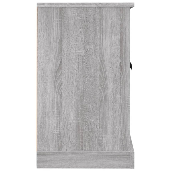 Graues Sideboard Tansa 100x35,5x60cm (Holz)
