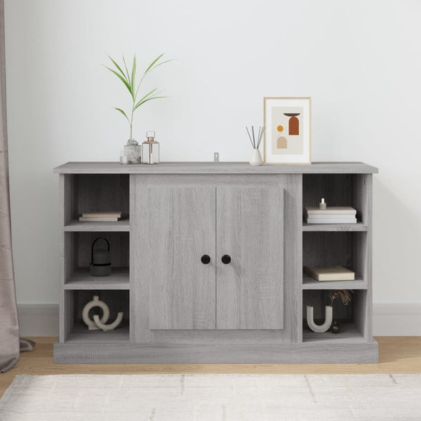 Graues Sideboard Tansa 100x35,5x60cm (Holz)