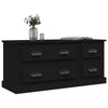 Schwarzer TV-Schrank Arefa 100x35,5x45cm (Holz)