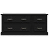 Schwarzer TV-Schrank Arefa 100x35,5x45cm (Holz)