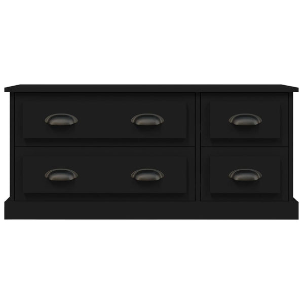 Schwarzer TV-Schrank Arefa 100x35,5x45cm (Holz)