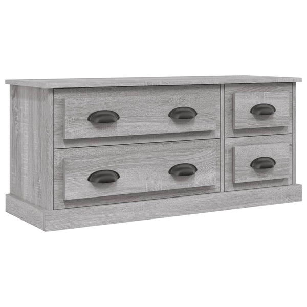 Graues TV-Möbel Arefa 100x35,5x45cm (Holz)
