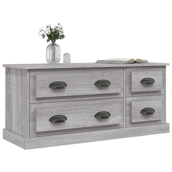 Graues TV-Möbel Arefa 100x35,5x45cm (Holz)