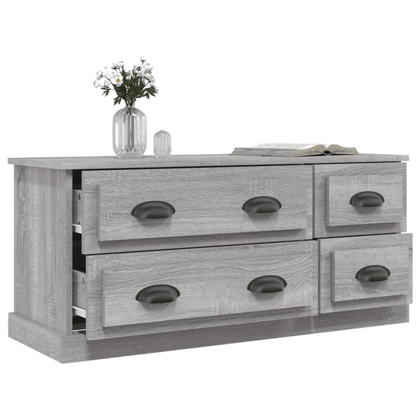 Graues TV-Möbel Arefa 100x35,5x45cm (Holz)