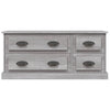 Graues TV-Möbel Arefa 100x35,5x45cm (Holz)