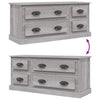 Graues TV-Möbel Arefa 100x35,5x45cm (Holz)