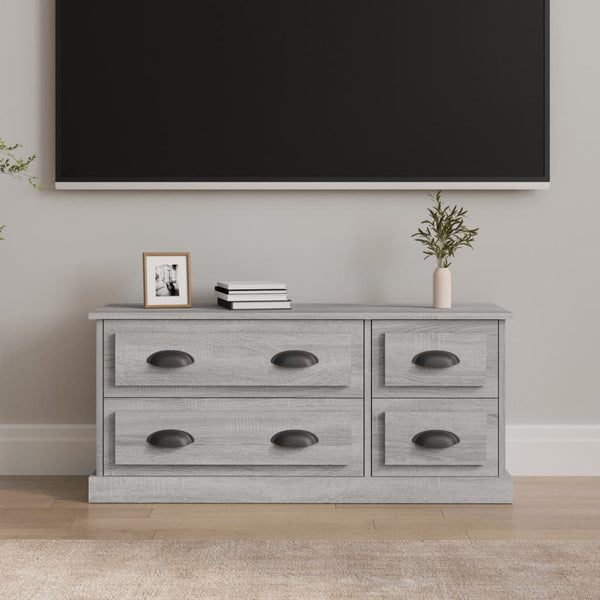 Graues TV-Möbel Arefa 100x35,5x45cm (Holz)