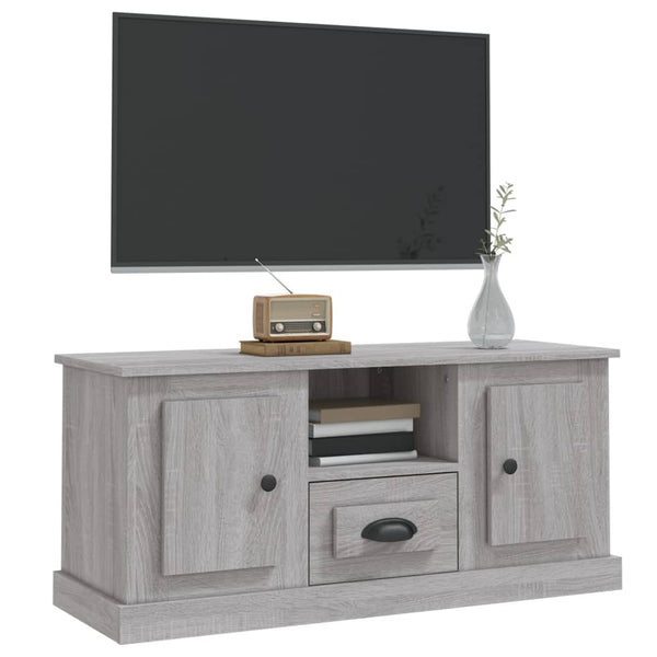 Graues TV-Möbel Airidin 100x35,5x45cm (Holz)