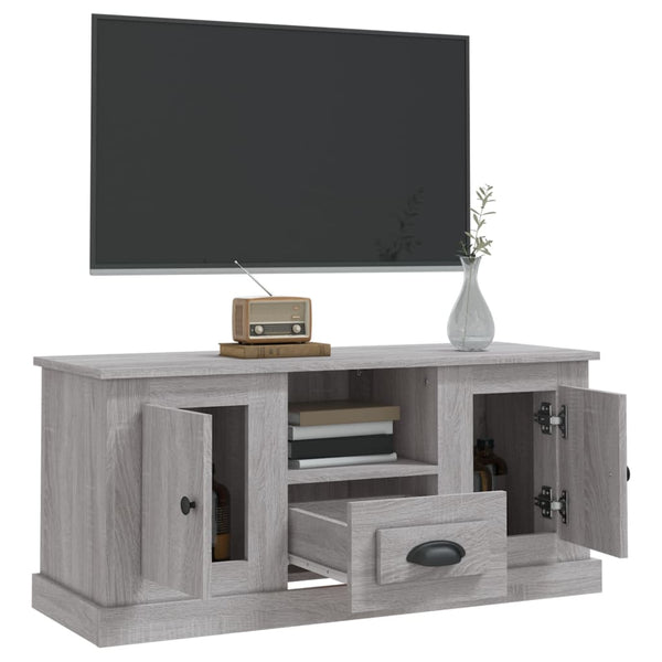 Graues TV-Möbel Airidin 100x35,5x45cm (Holz)