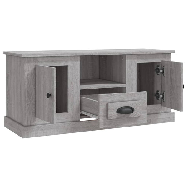 Graues TV-Möbel Airidin 100x35,5x45cm (Holz)
