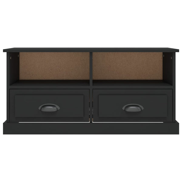 Schwarzes TV-Möbel Fulvius 93x35,5x45cm (Holz)